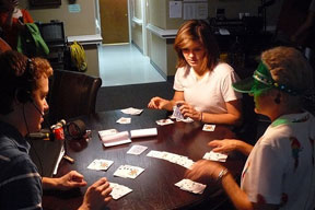 Rebecca Koon teaches a new card game